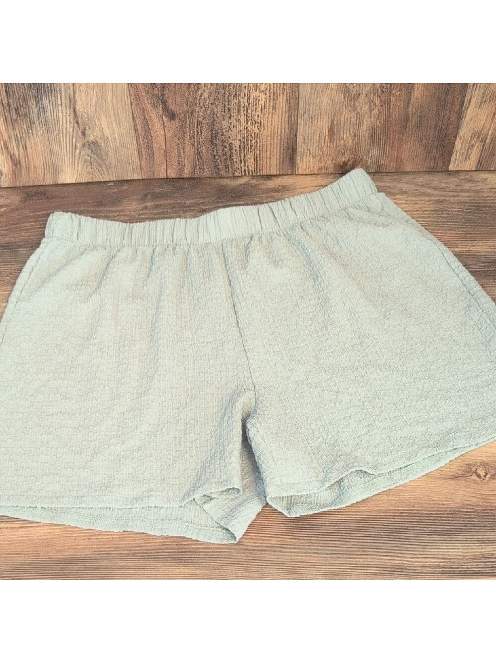 Light Green Flowy High Waist Dress Shorts XL         624C